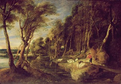 Paesaggio con un pastore da Peter Paul Rubens